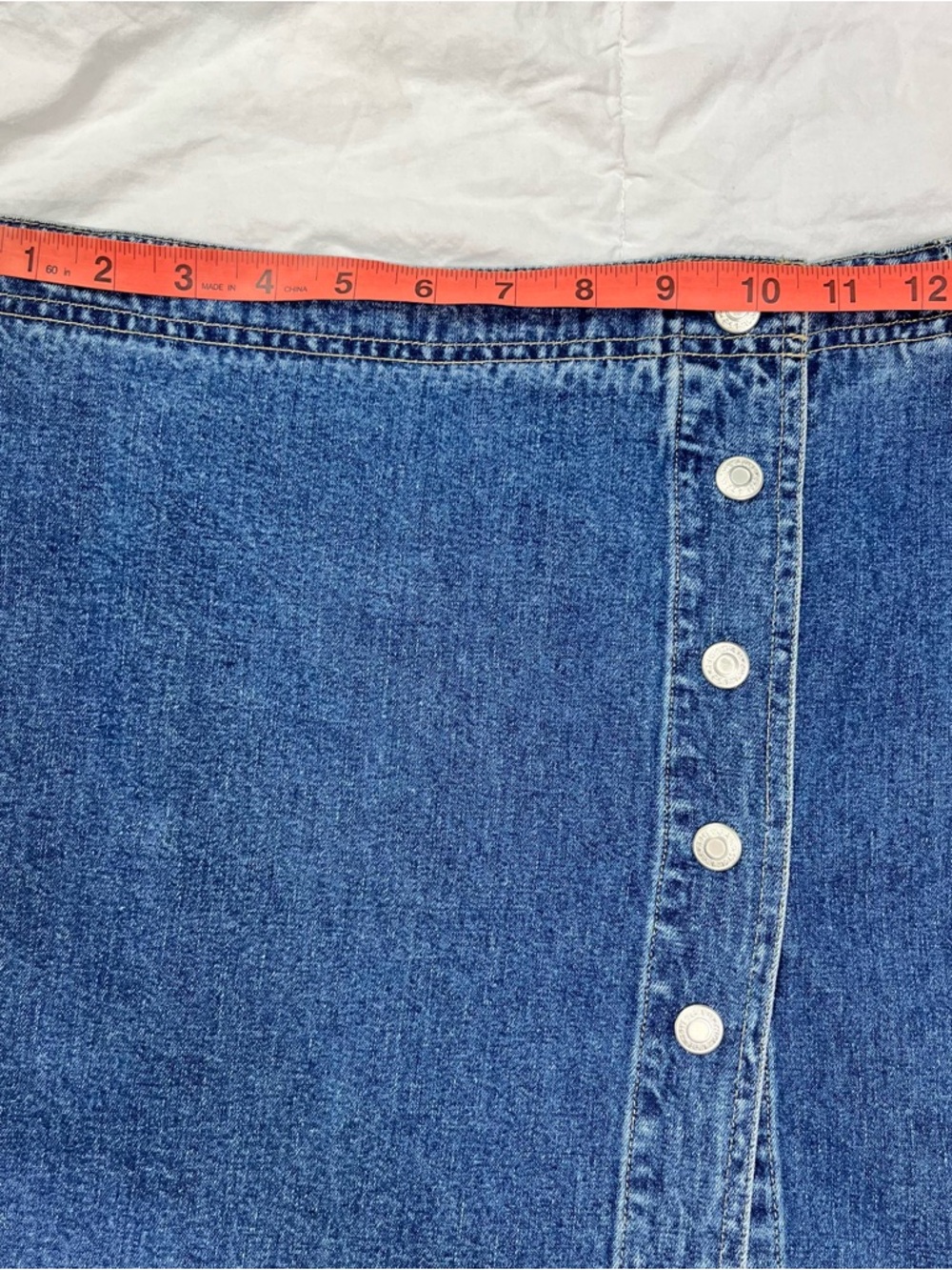 GAP Y2K Button Down Denim Skirt Women's Size 2 - Picture 6 of 9